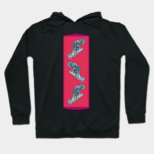 Juvenile Grouper Abstract | Underwater Art Floating Fish | Variation in Viva Magenta | Hoodie